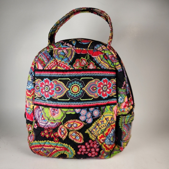 Vera Bradley Handbags - VERA BRADLEY Lunch Bunch Bag Floral Zip Close Pockets Multicolor